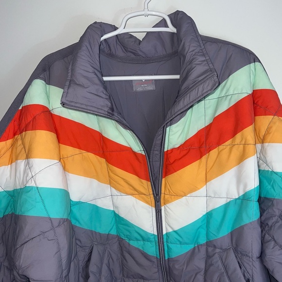 FREE PEOPLE NEW Pippa Printed Packable Puffer Jacket XL - Picture 8 of 16